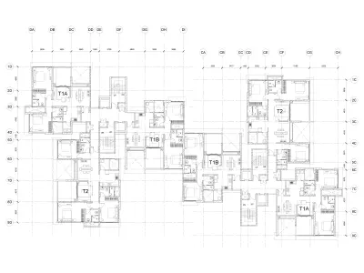 Revit Residential building 3D model Volume01 3D model