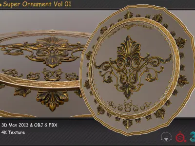 Super Ornament Vol 01 3D model