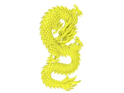 Luxury Chinese Dragon Pendant 3D Model for Jewelry Design 4627 3D print model