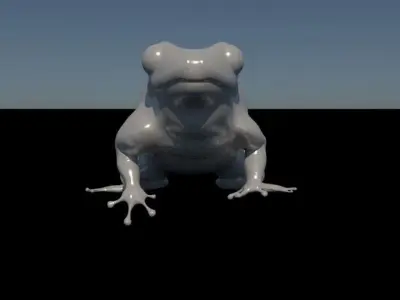 Purple Frog 3D model