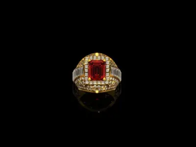 WEDDINGJEWELRY RING  3D print model