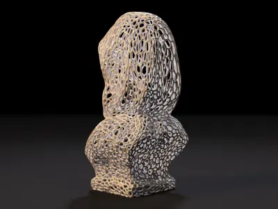 Scary halloween statue 3D print model