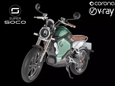 Super Soco TC Cafe electric motorcycle 3D model