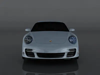 Porsche 911 997 Low-poly 3D model
