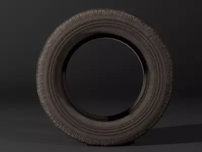 Tyre - Tyer - Low poly with LODS Low-poly 3D model