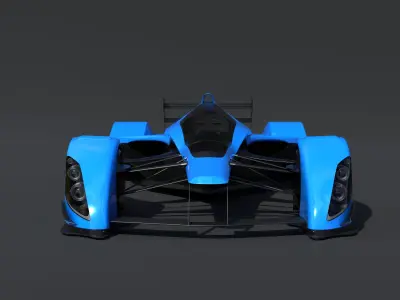 RB Formula racing Concept Low-poly 3D model