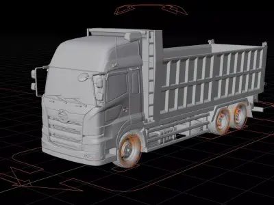Hino Profia Dump Truck 3D model