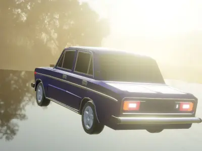 Lada vaz-2106 Low-Poly 3D model