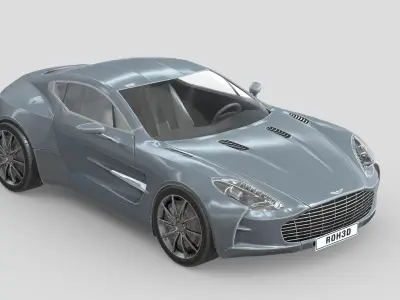Aston Martin One77 Low-poly 3D model