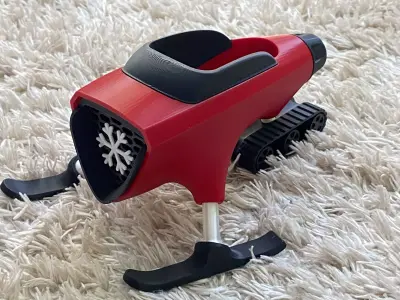 Christmas Winter Santa Sleigh 3D print model