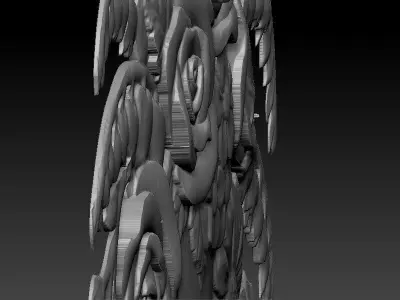 Composizione floreale 3D model