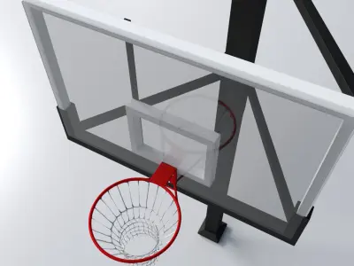 Basketball Backboard 3D model