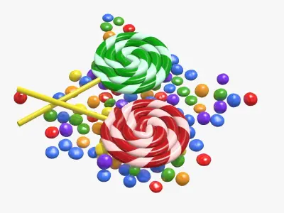 Candy Lollipop 3D model