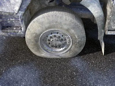 UE4 Abandoned Truck Pack Low-poly 3D model