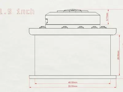 Printable 3d model rims for  Soviet Truck MAZ-537 Three vers 3D print model