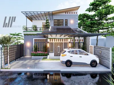 modern minimalis house concept 3D print model