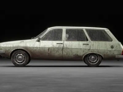 Renault 12 TSW Low-poly 3D model