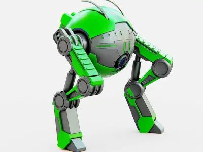 DROID G-250  Rigged for Unreal Engine - Unity - MIXAMO  3D model