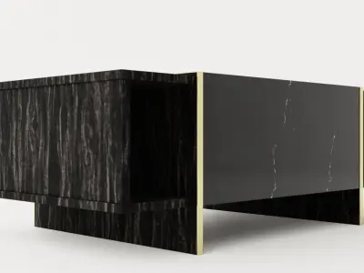 Riello Coffee Table 104 Cm Low-poly 3D model