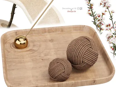 Decorative set 16 3D model order