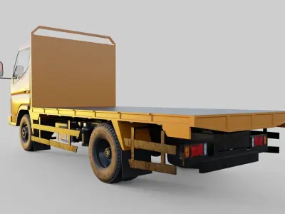 Mitsubishi Fuso Flat deck truck 3D model