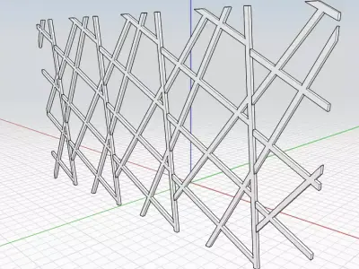 screen 3D basket with wires Free 3D model