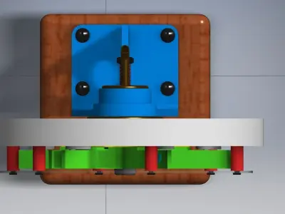 SELF PROPPELLED FLYWHEEL STEAM ENGINE 3D print model