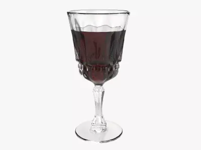 Glass goblet 04 3D model