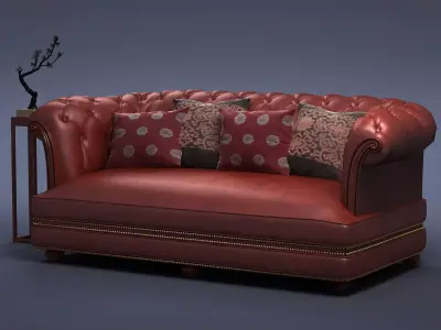 cabinet cabinet wardrobe sofa bed table bookshelve 3D model