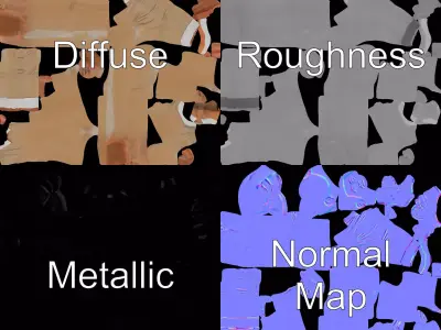 Beige Unity Suit model pack Low-poly 3D model