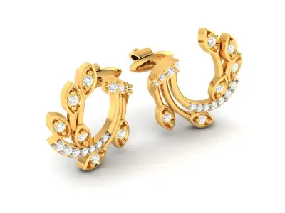 Women Earrings 3D print model