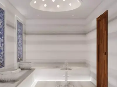 Modern Ottoman Wellness- Luxury Turkish Hammam Spa 3D model