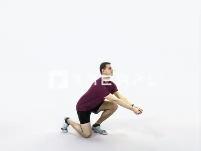 Romance 03K Volleyball Digging Sports Man Low-poly 3D model