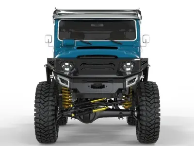 Toyota Fj40 1980 Modified OffRoad 3D model