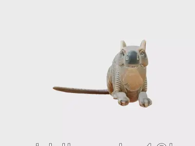 Aardvark Burrowed Rest Model Pack Low-poly 3D model