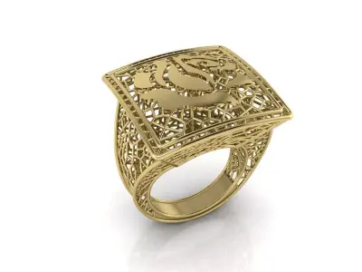 Ultra Vision Ring Jewelry 3D print model shop