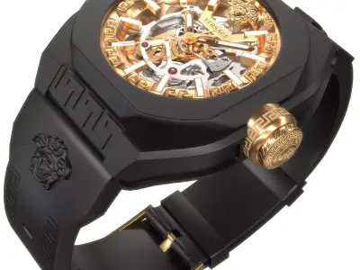 V-Legend Skeleton Watch VE7L00123 Low-poly 3D model
