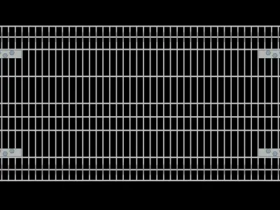 Metal Pedestrian Edge Restraint Barrier 3D model