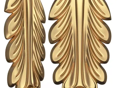 Corbel Carved 05 Low-poly 3D model