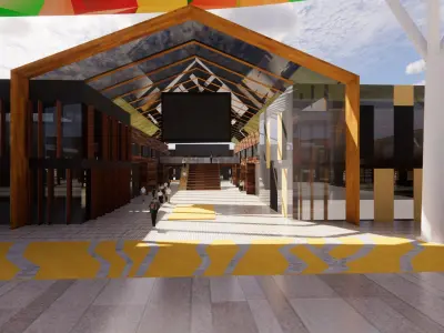 Industrial Heritage Renovation- The Ribbon Path 3D model