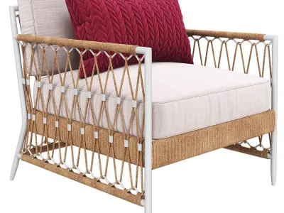 Salt Creek Lounge Chair Serena Lily 3D model Low-poly 3D model