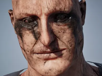 Rigged Horror Zombie - 4K PBR UE4 UE5 Asset Low-poly 3D model