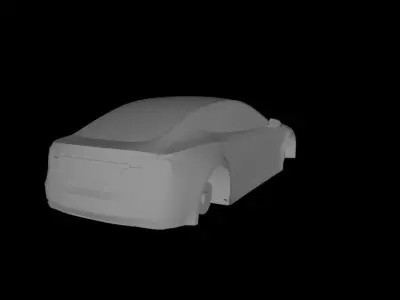 2015 Tesla Model S Low-poly 3D model