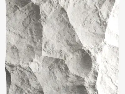 272-RockPanel piece of rock 3D model