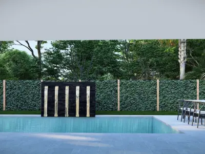 3D Exterior Scene 3D model design garden and landscape Free 3D model purchase