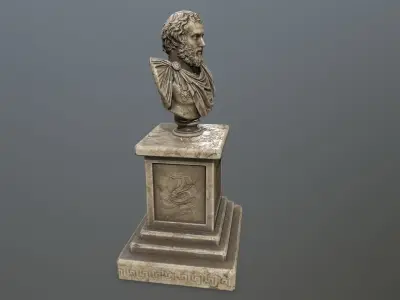 Marcus Aurelius  Low-poly 3D model