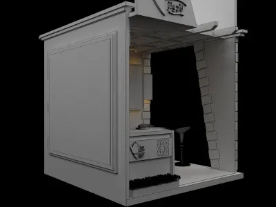 Booth Exhibition Stand a351 3D model