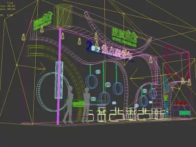 Exhibition - Area - 12X3-3DMAX2009-01 3D model