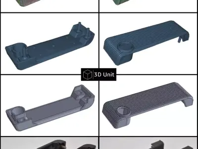 Door handles for LuAZ 969 3D print model