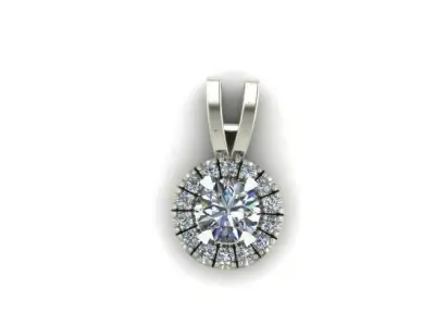 diamond pendant 3D print model buy